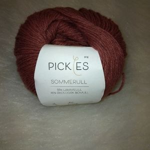 YARN Pickles Sommerull 50g, shade SD071, dusky rose, Lamb's Wool organic…